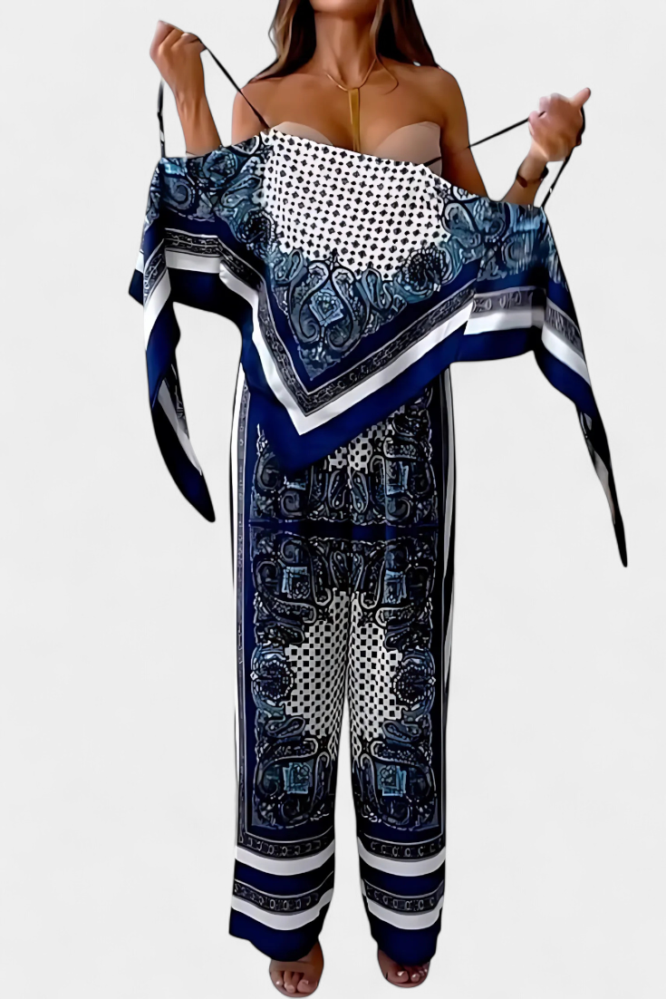 Leonie Set με Μοτίβο Paisley και Λουράκια