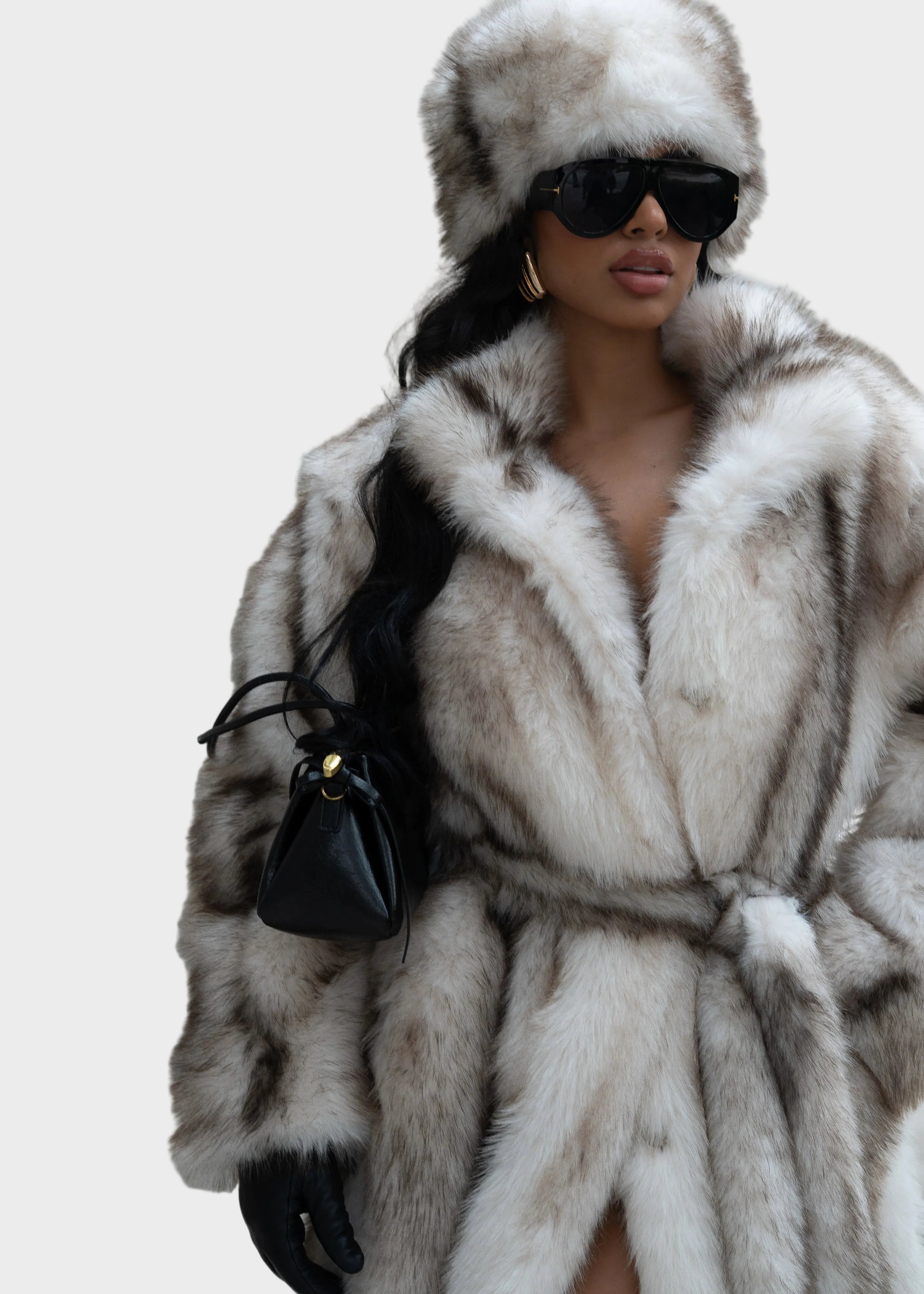 Karma | Χειμερινό Καπέλο από Τεχνητή Γούνα σε Λευκό Χρώμα