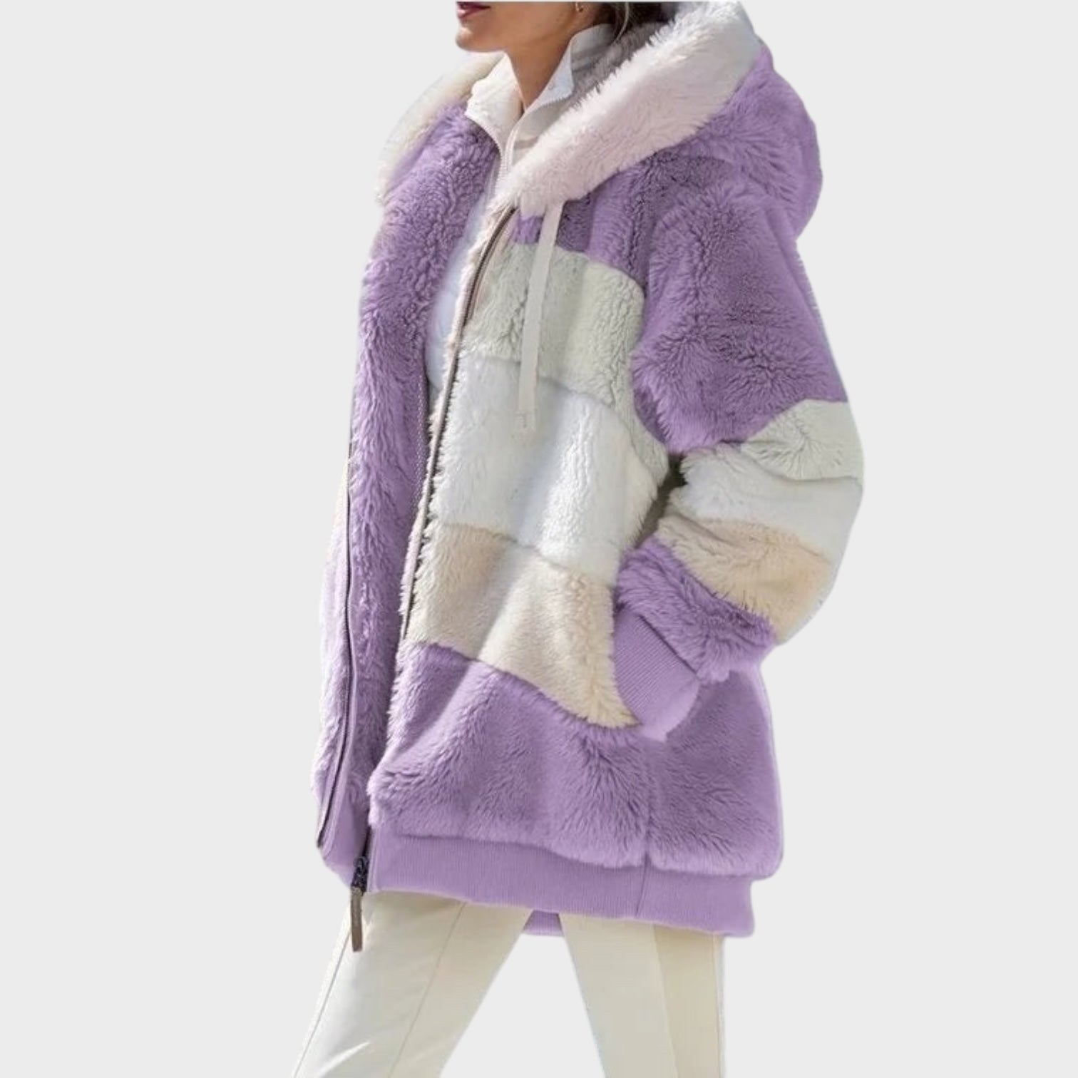 Ανδρέα | Μπουφάν χειμωνιάτικο με κουκούλα και φερμουάρ