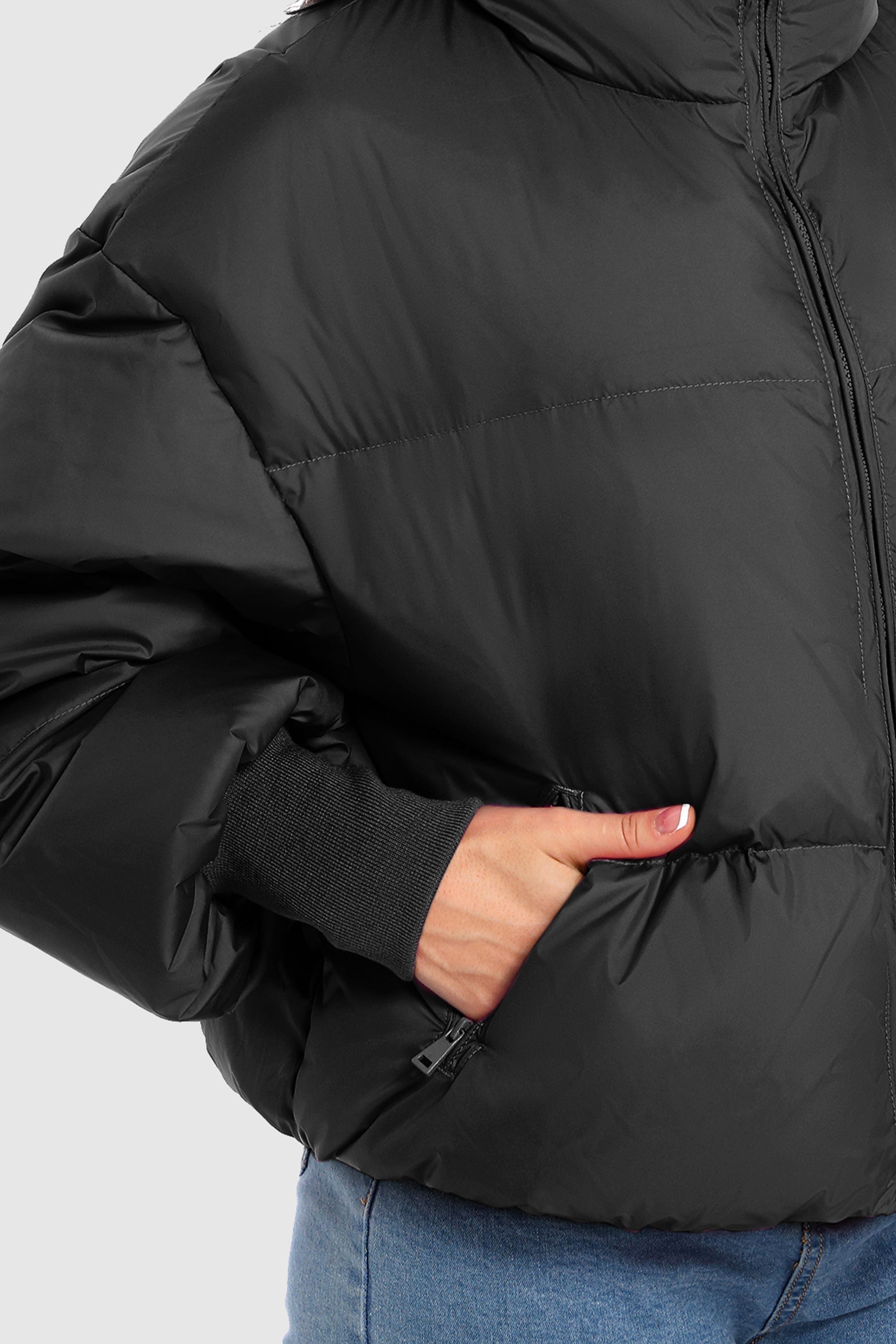 Dela | Κλασικό Κοντό Oversized Πουπουλένιο Παλτό