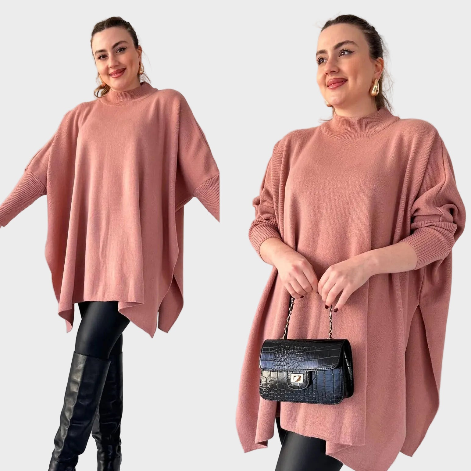 Sadie - Stylish Bat-wing Poncho