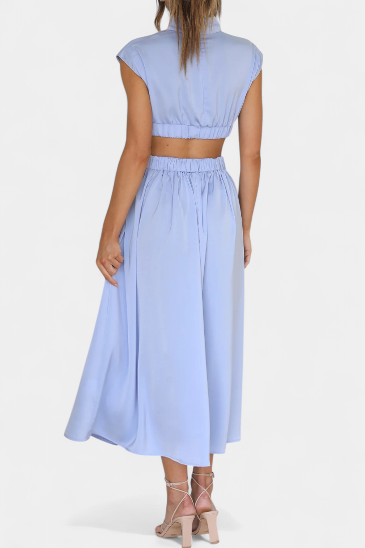 Jocelyn Set με Φόρεμα με Πλαϊνό Σκίσιμο