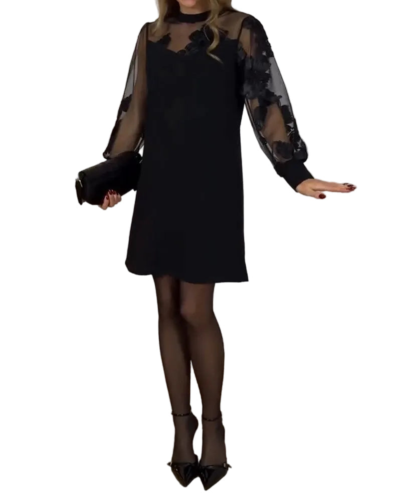 Riley | A-Line Φόρεμα με Λεπτομέρεια Mesh (Mesh-Detail A-Line Dress)