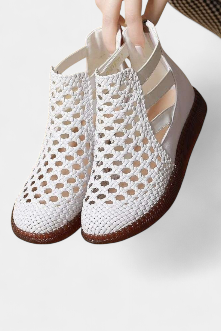 Alica Σανδάλια πλεκτά με ανοιχτό σχέδιο και ευκάμπτη σόλα
