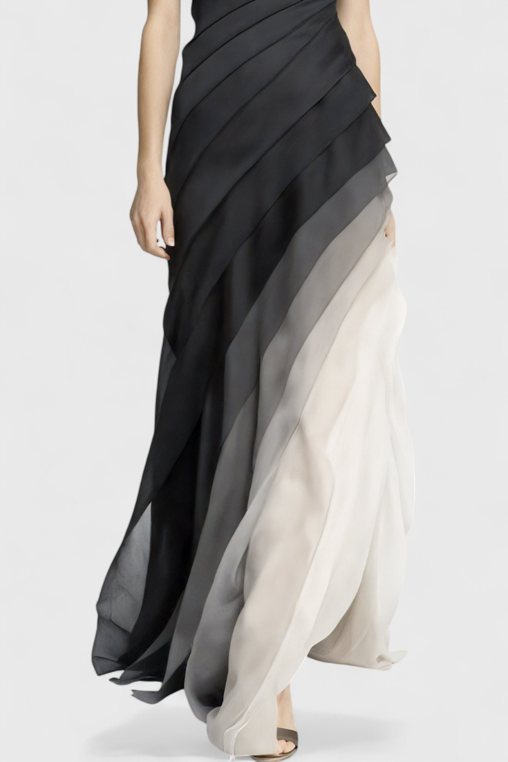 Angela Φόρεμα Layered Gradient