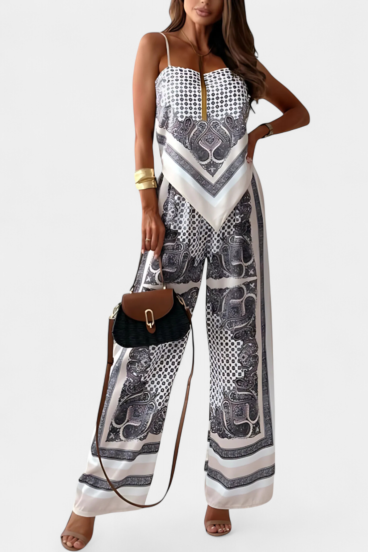 Leonie Set με Μοτίβο Paisley και Λουράκια