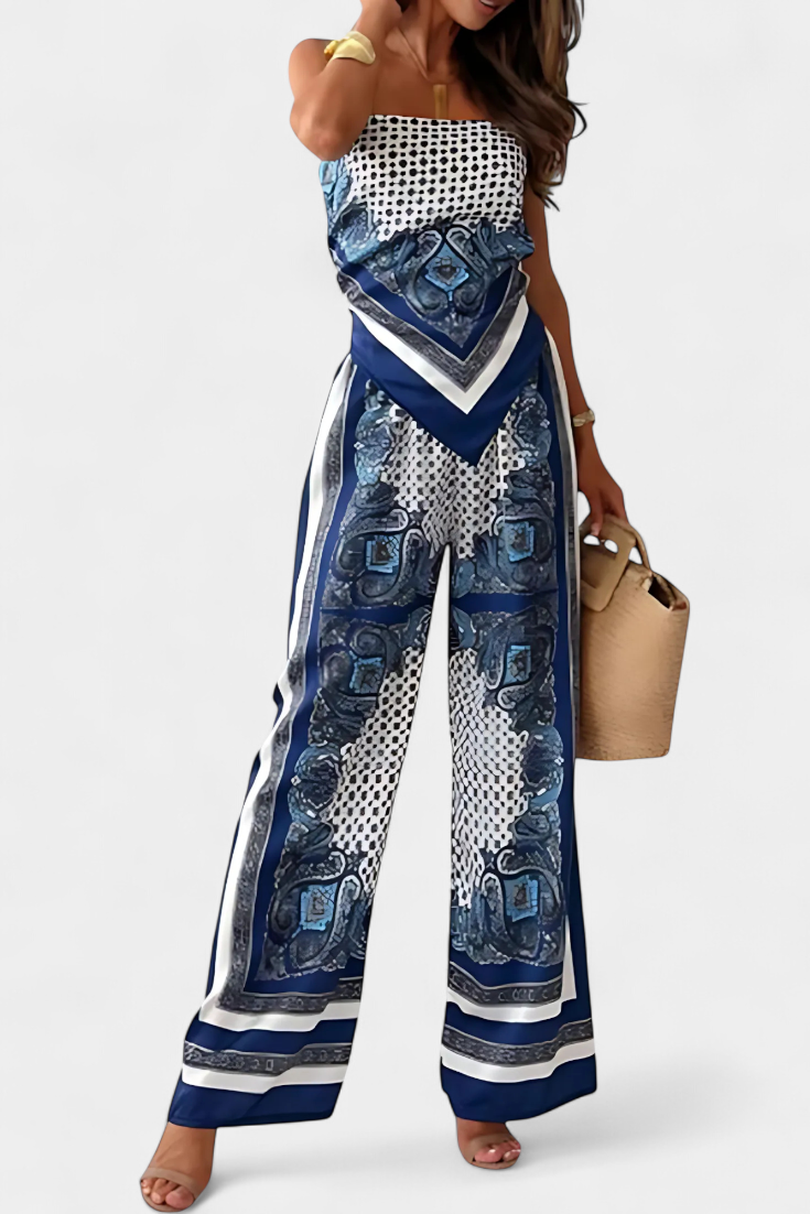 Leonie Set με Μοτίβο Paisley και Λουράκια