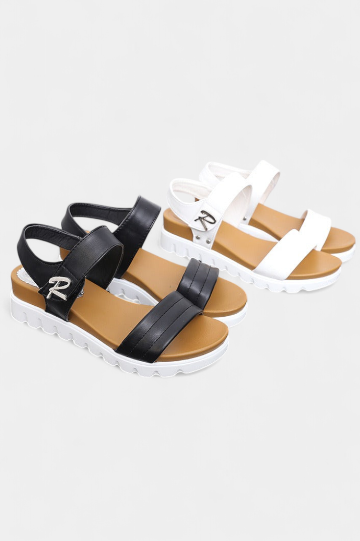 Clothide Casual Platform σανδάλια με διπλό λουρί και ρυθμιζόμενη πόρπη