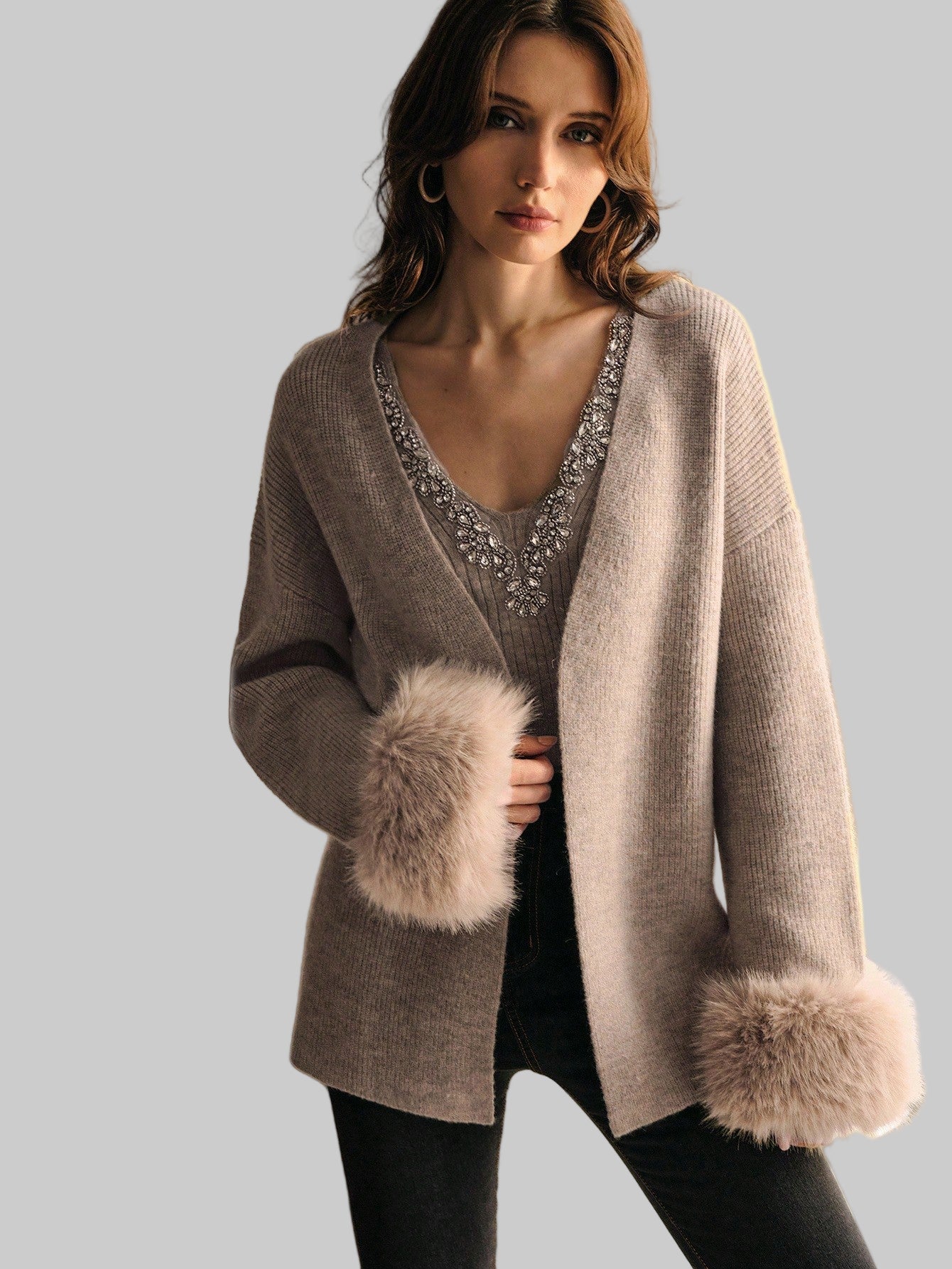 Eira διακοσμημένη μπλούζα με συντονισμένο μπολερό