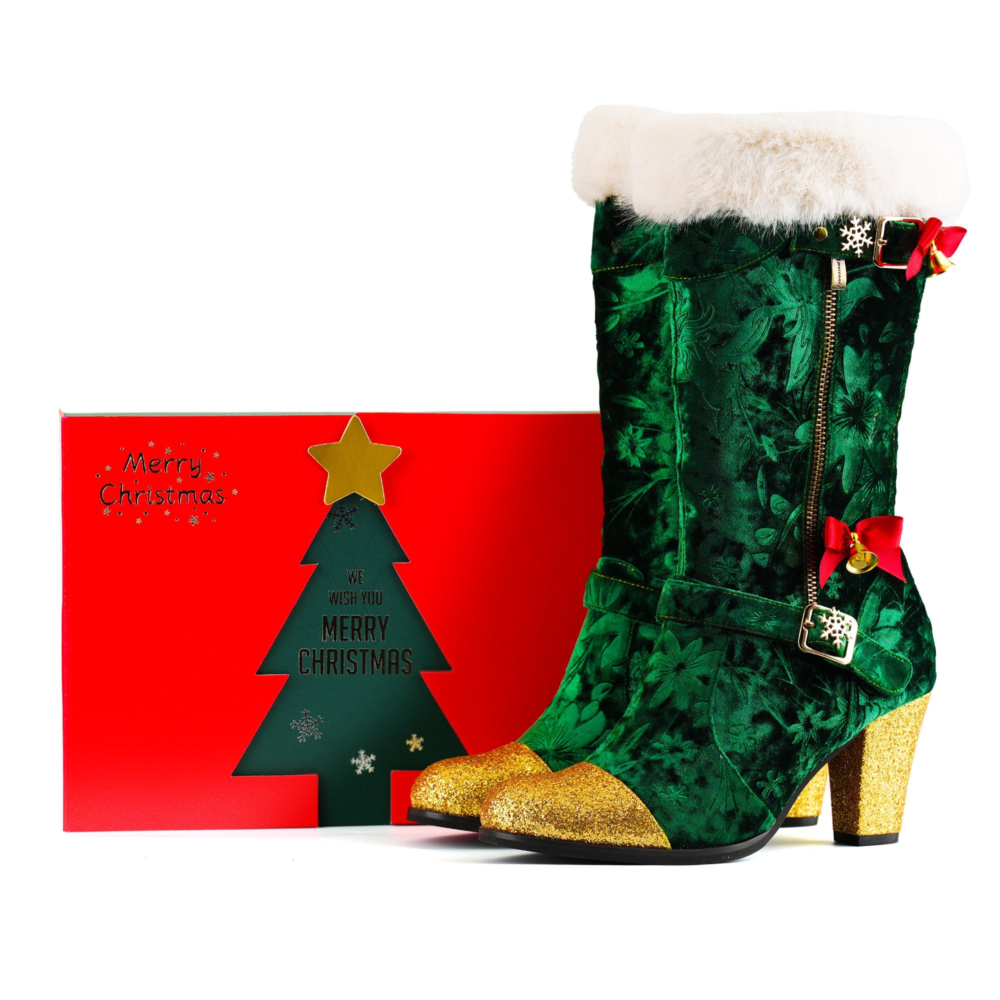 Grace | Βελούδινες Μπότες Christmas Charm