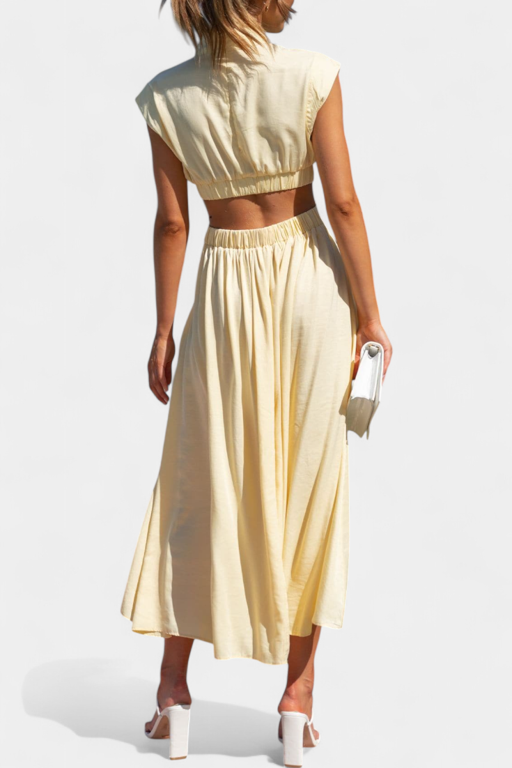 Jocelyn Set με Φόρεμα με Πλαϊνό Σκίσιμο