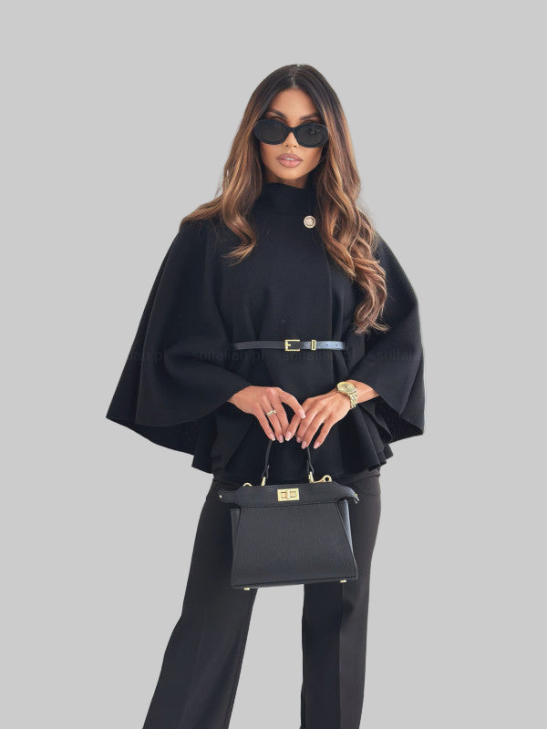 Selviora | Κομψό Μπουφάν Πεταλούδα με ζώνη