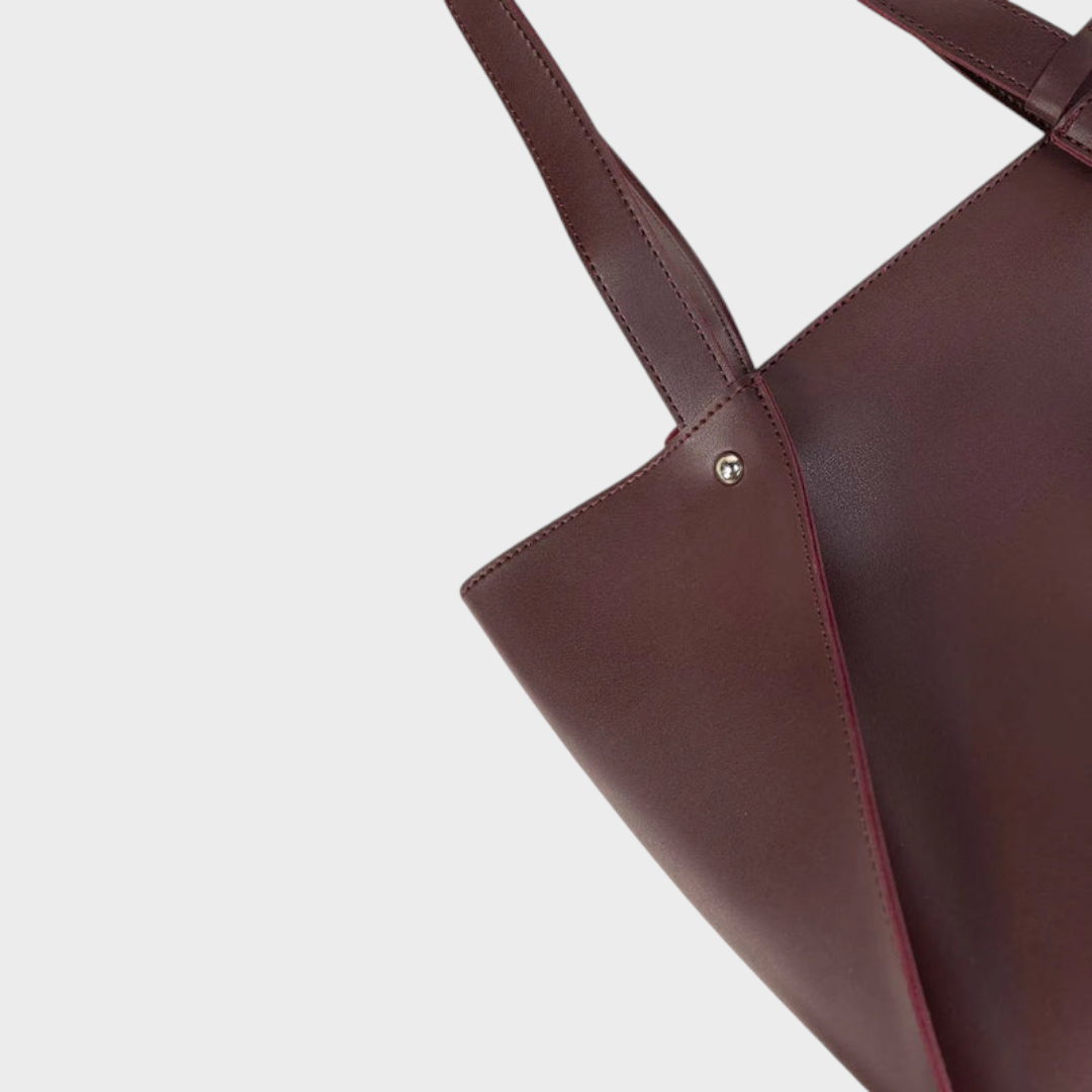 Cheska | Καφέ Τσάντα Tote IBS-TTB25-008