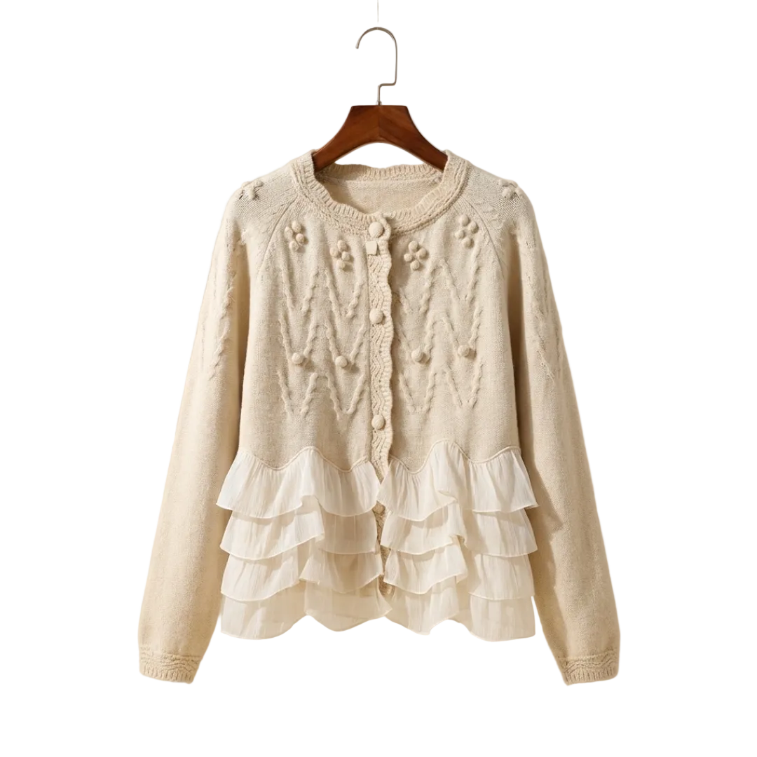Natalie - Ζακέτα με Βολάν (Ruffle Cardigan)