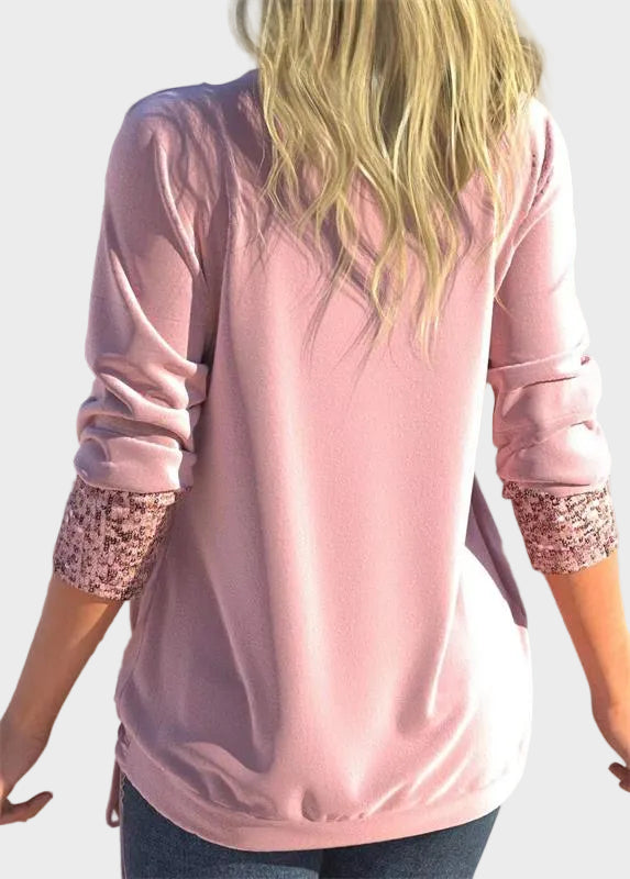 Sequin | Φαρδύ Τοπ με Σούρες και Εφέ Δύο Κομματιών