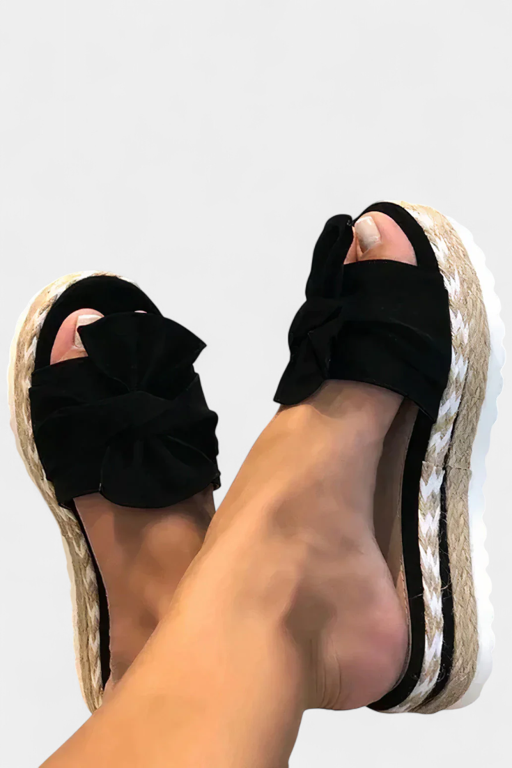 Cveta Σανδάλια Πλατφόρμας με Φιόγκο