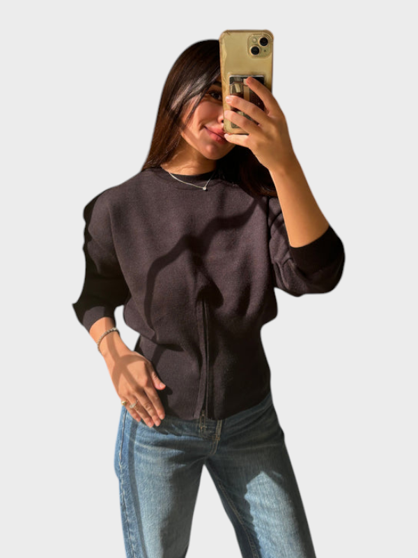 Antonia | Πλεκτό Τοπ με Μάκρος