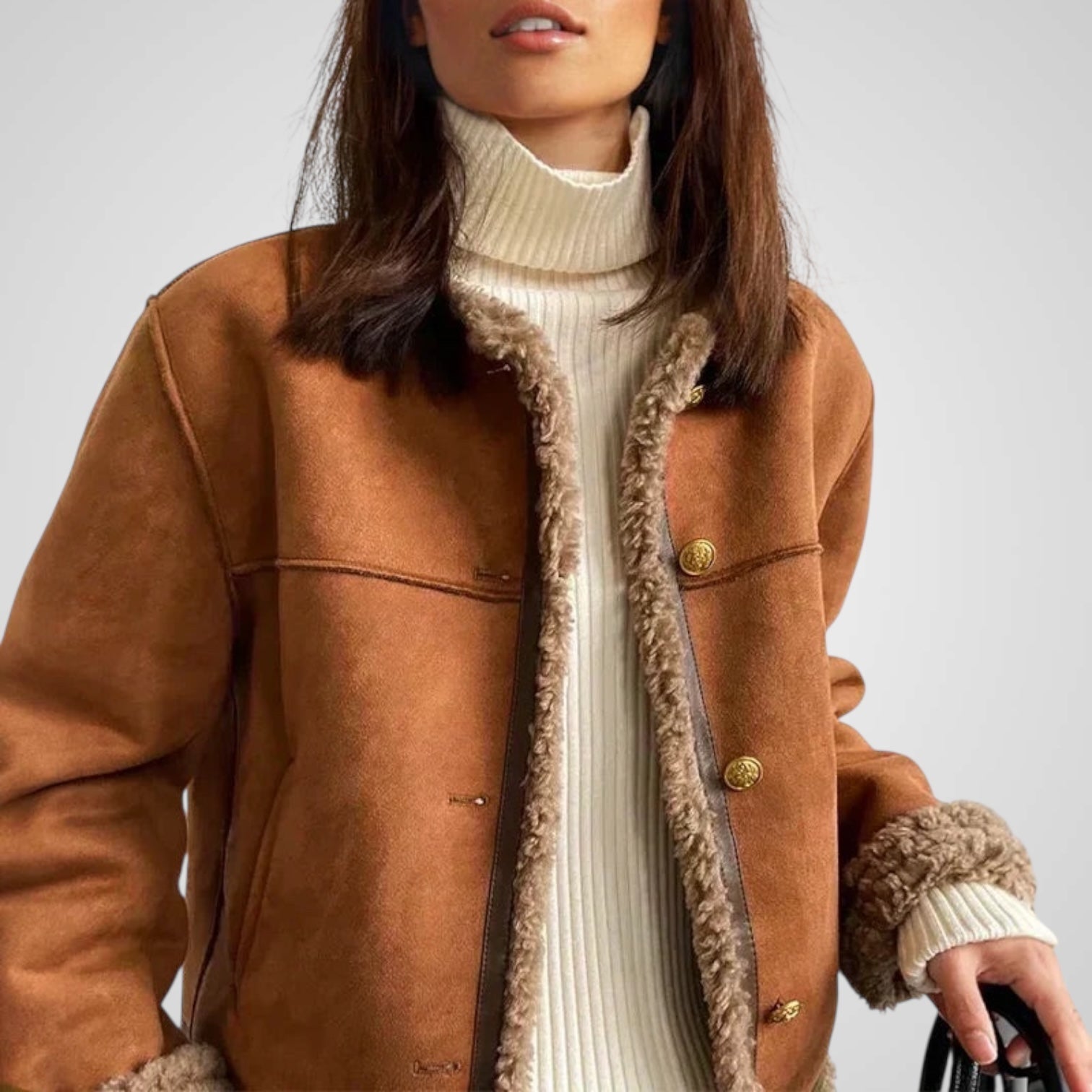Ίμερ | Κουμπωτό Shearling Μπουφάν