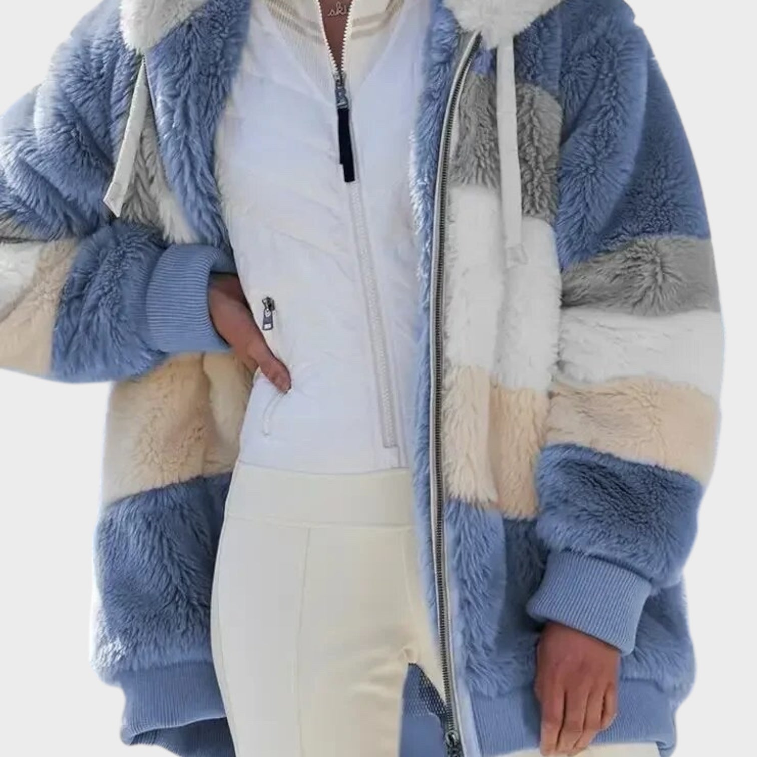 Ανδρέα | Μπουφάν χειμωνιάτικο με κουκούλα και φερμουάρ