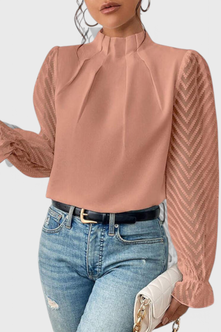 Helga Ναυτική Μπλούζα με Μακριά Μανίκια