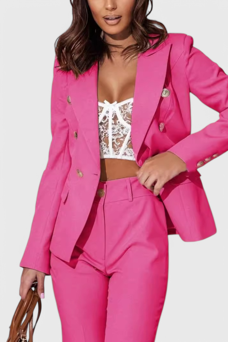 Rosalin Κομψό Σετ με Blazer και Παντελόνι