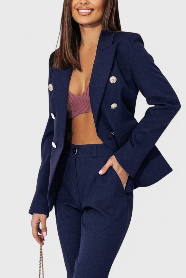 Rosalin Κομψό Σετ με Blazer και Παντελόνι