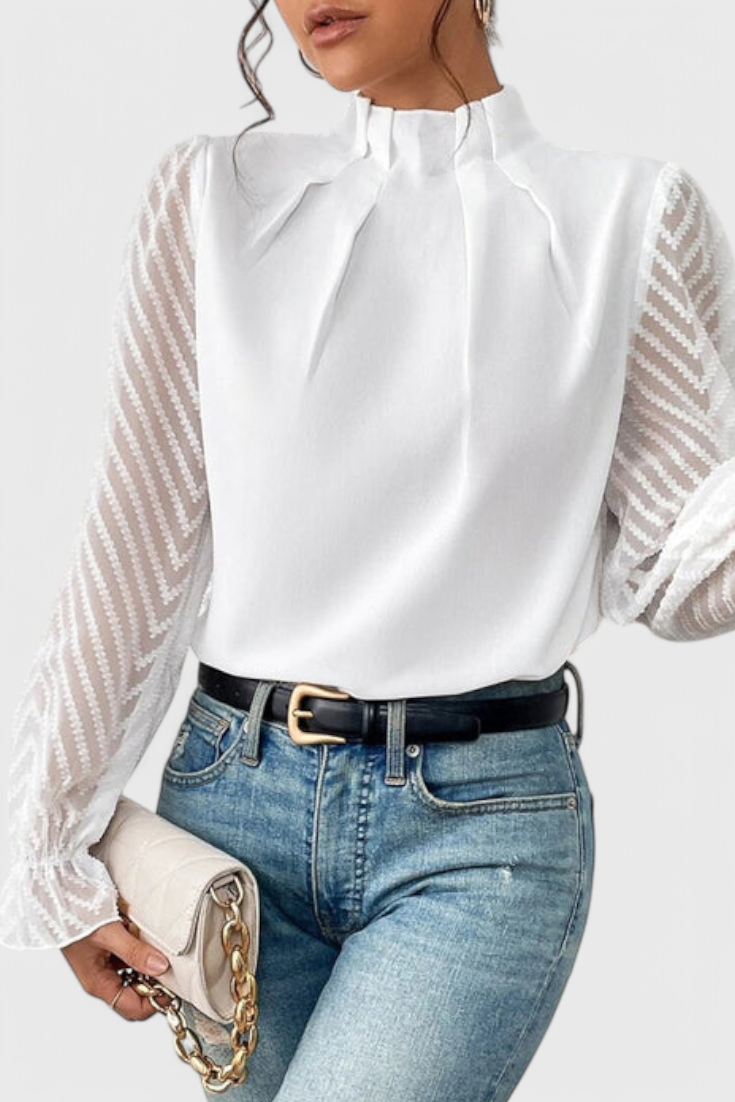 Helga Ναυτική Μπλούζα με Μακριά Μανίκια