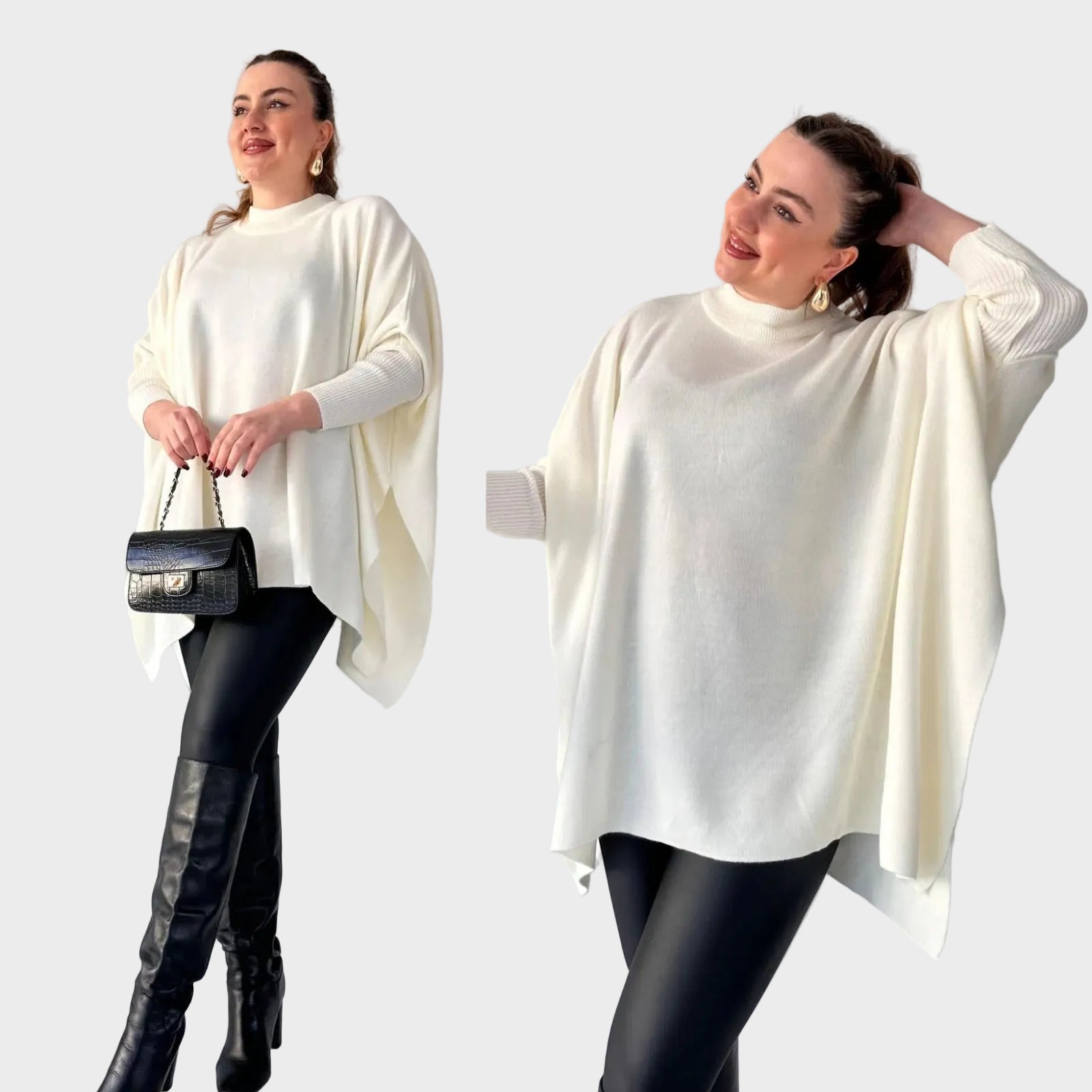 Sadie - Stylish Bat-wing Poncho
