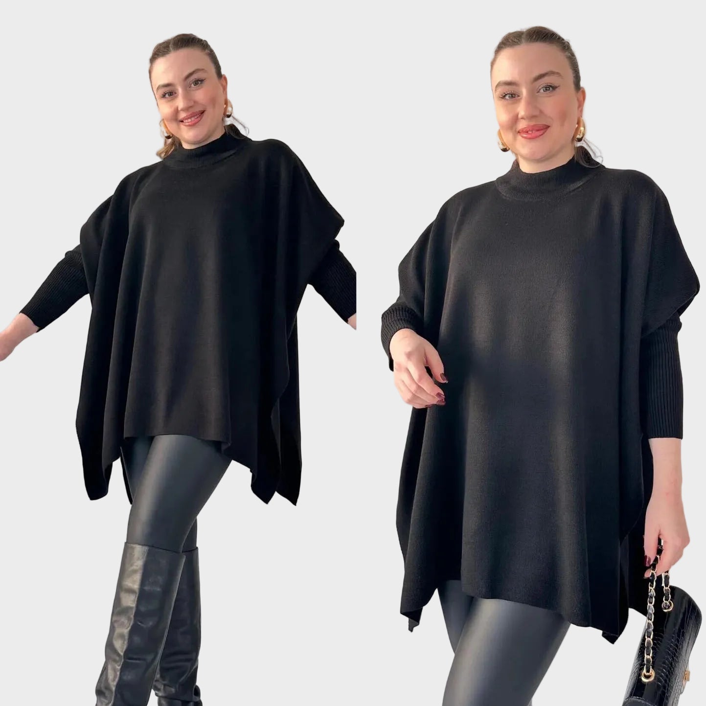 Sadie - Stylish Bat-wing Poncho