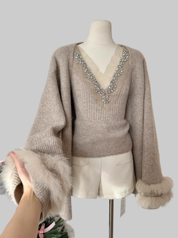 Eira διακοσμημένη μπλούζα με συντονισμένο μπολερό