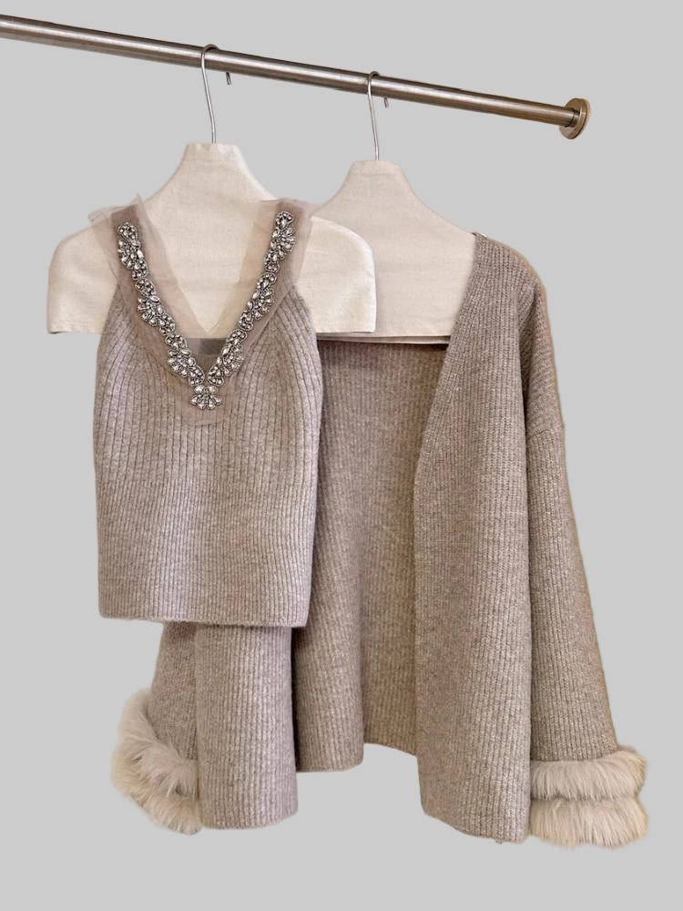 Eira διακοσμημένη μπλούζα με συντονισμένο μπολερό