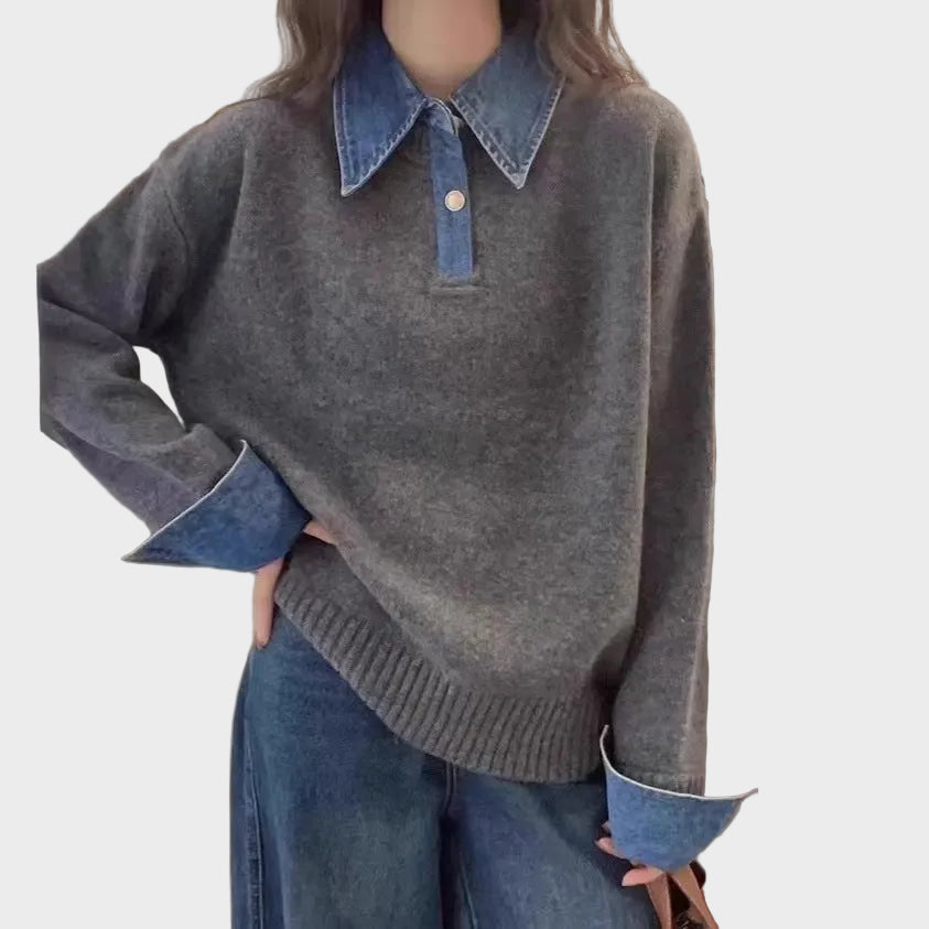 Harrow  | Πλεκτό Πουλόβερ με Γιακά (Harrow Knit Collar Sweater)