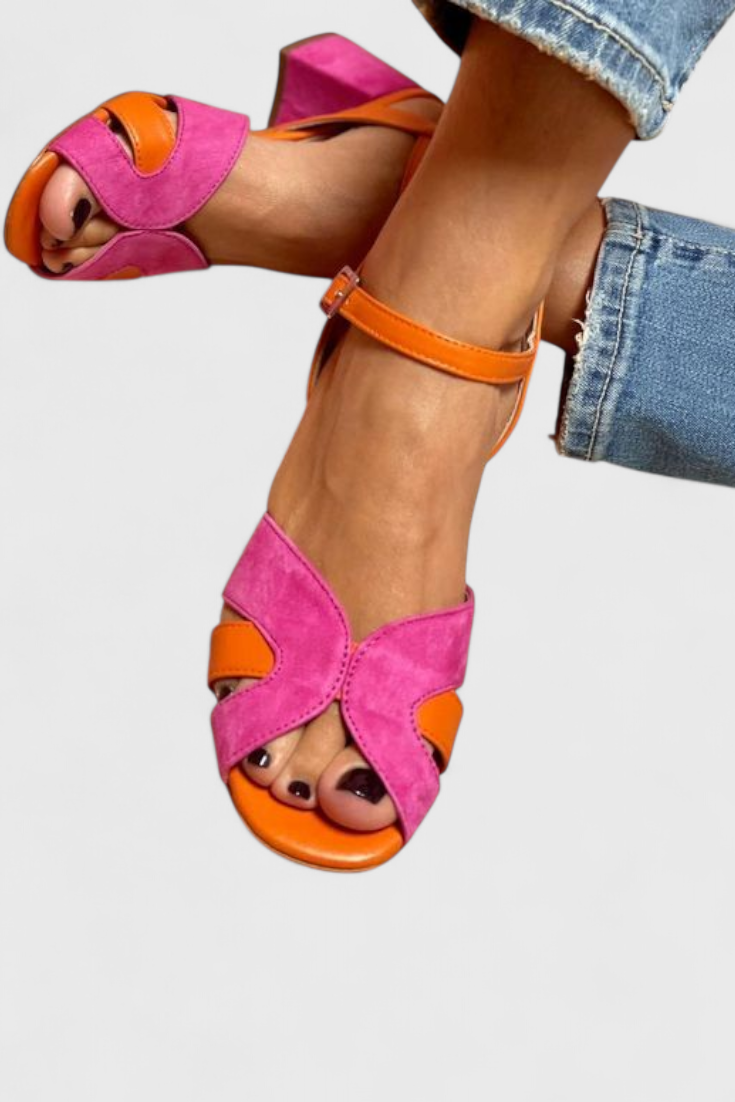 Norma Elegant σανδάλια με άνετο τακούνι και ρυθμιζόμενο λουράκι