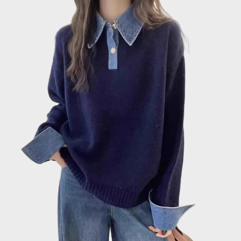 Harrow  | Πλεκτό Πουλόβερ με Γιακά (Harrow Knit Collar Sweater)