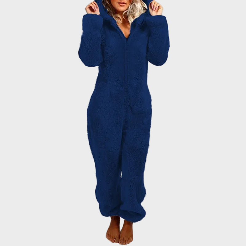 Klara |Ultra-Soft Hooded Onesie for Lounging – Plush Fabric, Playful Design & Comfortable Fit